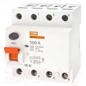Дифференциальный автомат TDM ВД1-63-4Р-100А-300мА / SQ0203-0049