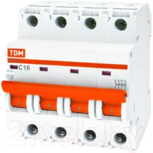 Выключатель автоматический TDM ВА 47-29 4Р 3А (С) 4.5кА / SQ0206-0118