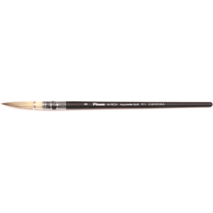 Кисть для рисования Pinax Hi-tech Aquarelle Quill №8 / 911008