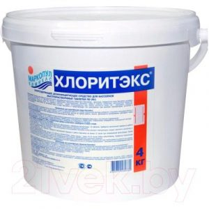Средство для бассейна дезинфицирующее Маркопул Кемиклс Хлоритекс - ударный хлор гранулы в ведре
