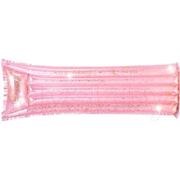 Надувной матрас для плавания Intex Pink Glitter Mat / 58720