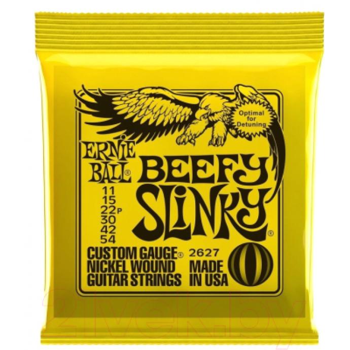 Струны для электрогитары Ernie Ball 2627 Nickel Beefy Slinky 11-54