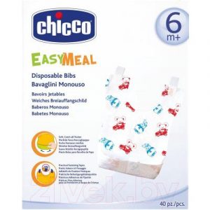 Слюнявчики одноразовые Chicco 6м+
