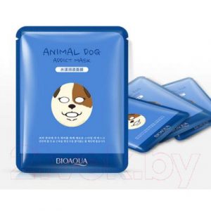 Маска для лица тканевая Bioaqua Animal Face Dog увлажняющая