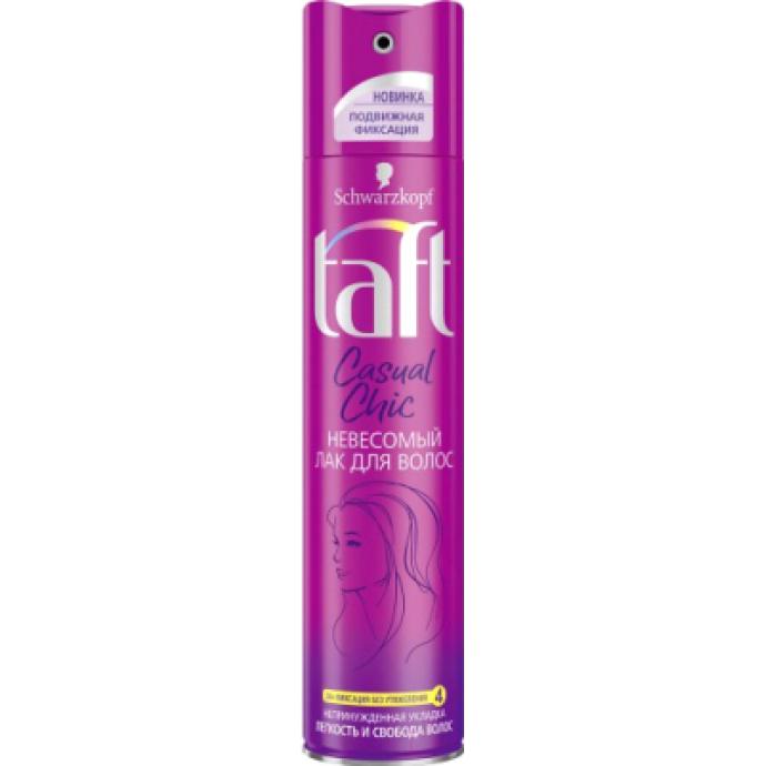 Лак для укладки волос Taft Casual Chic невесомый
