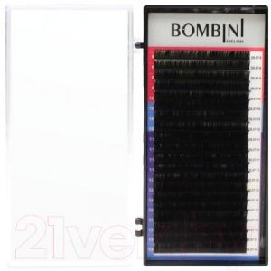 Ресницы для наращивания Bombini Микс D-0.07 8-14