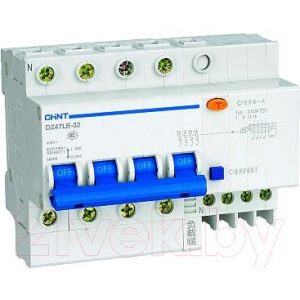Дифференциальный автомат Chint DZ47LE-32 4P 25A 30mA AC С 6kA