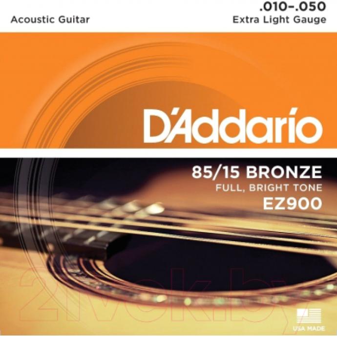Струны для акустической гитары D'Addario EZ900 10-50