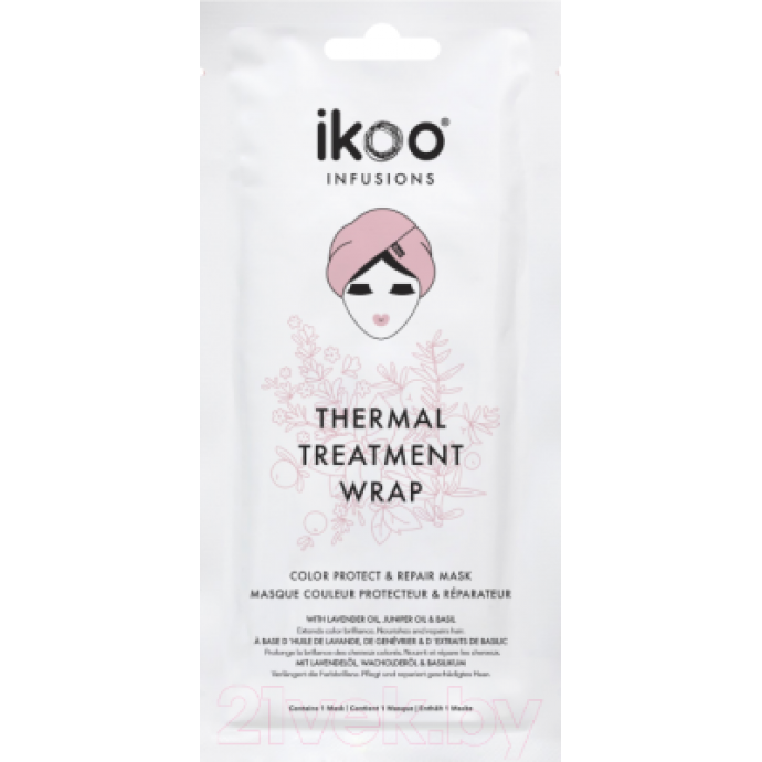 Маска для волос Ikoo Infusions Thermal Treatment Wrap обертывание для восстановления