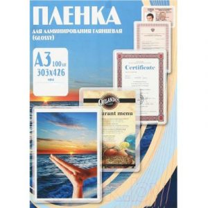 Пленка для ламинирования Office Kit 100мик 303x426 / PLP10630