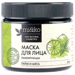 Маска для лица кремовая Mi&Ko Лайм и мята тонизирующая