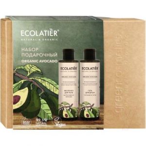 Набор косметики для тела Ecolatier Organic Avocado гель 200мл+молочко д/тела 200мл