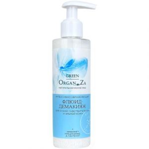 Молочко для снятия макияжа OrganZa Флюид увлажняющий для сухой чувствительной и зрелой кожи
