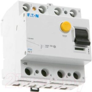 Устройство защитного отключения Eaton PF7 4Р 80А 30мА 10кА 4М / 263594