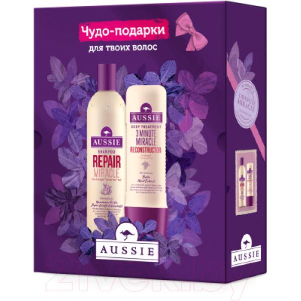 Набор косметики для волос Aussie Repair Miracle шампунь 300мл+реконструктор 3Minute Miracle 250мл