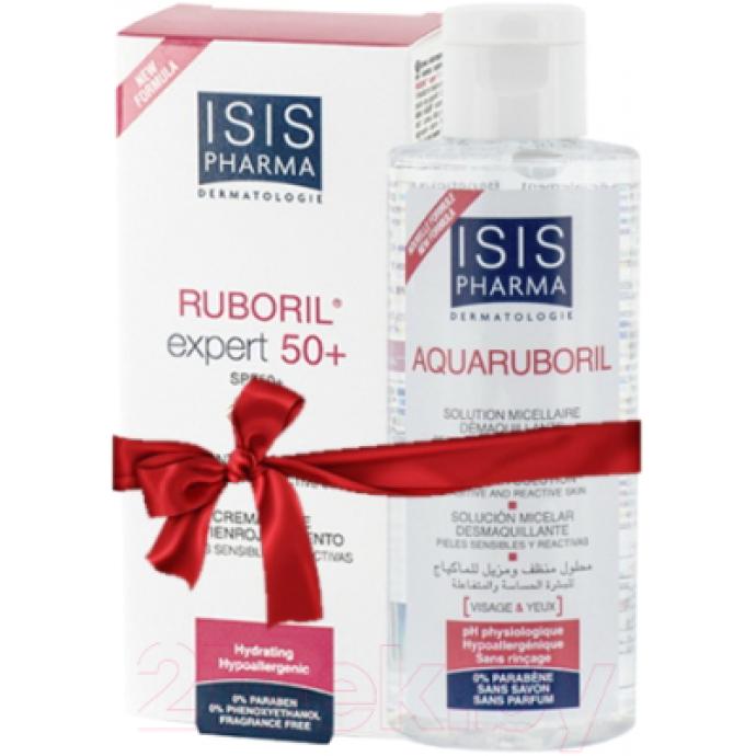 Набор косметики для лица Isis Pharma Крем Ruboril Expert SPF50+ 40мл+мицелляр. вода Aquaruboril 100мл