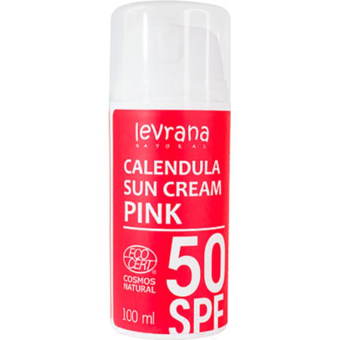Крем солнцезащитный Levrana Календула SPF50 Pink