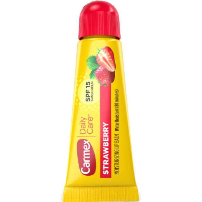 Бальзам для губ Carmex Strawberry солнцезащитный увлажняющий SPF15