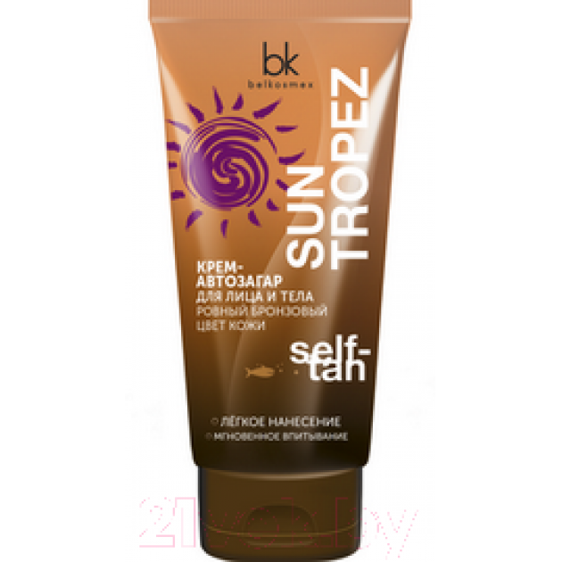 Крем-автозагар BelKosmex Sun Tropez ровный бронзовый цвет кожи