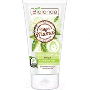 Крем от отечности ног Bielenda Vege Mama веганский снимающий усталость