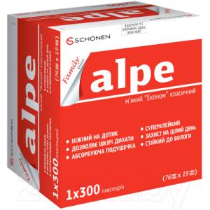 Пластырь медицинский Alpe Фэмили Эконом мягкий классический №300