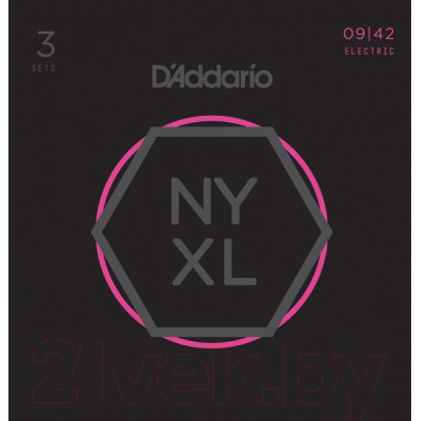 Струны для электрогитары D'Addario NYXL0942