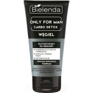 Гель для умывания Bielenda Only For Man Carbo Detox очищающий