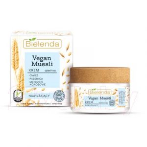 Крем для лица Bielenda Vegan Muesli увлажняющий пшеница+овес+кокосовое молоко